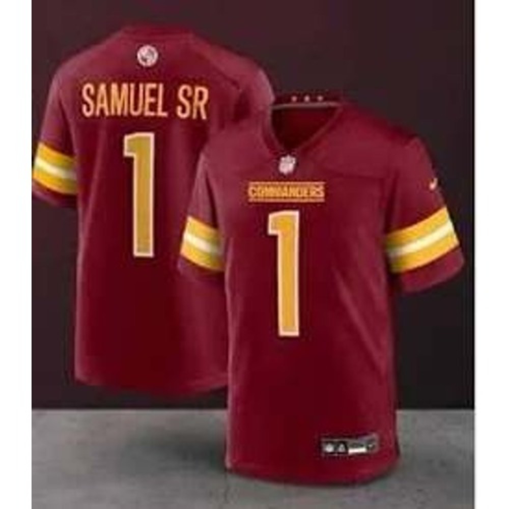 Nike Kids XL Burgundy Commanders Deebo Samuel Jersey #1 NFL Football Fanwear